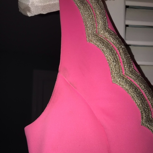 HOT PINK Lilly pulitzer dress worn once size XS - Picture 4 of 9